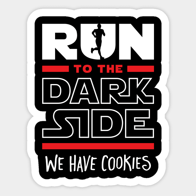 Run To The Dark Side Sticker by ArfsurdArt